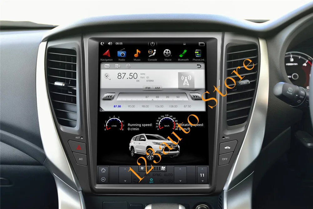12 1 ''вертикальный экран Tesla Style Android 9 0 автомобильный DVD GPS плеер navi auto для MITSUBISHI
