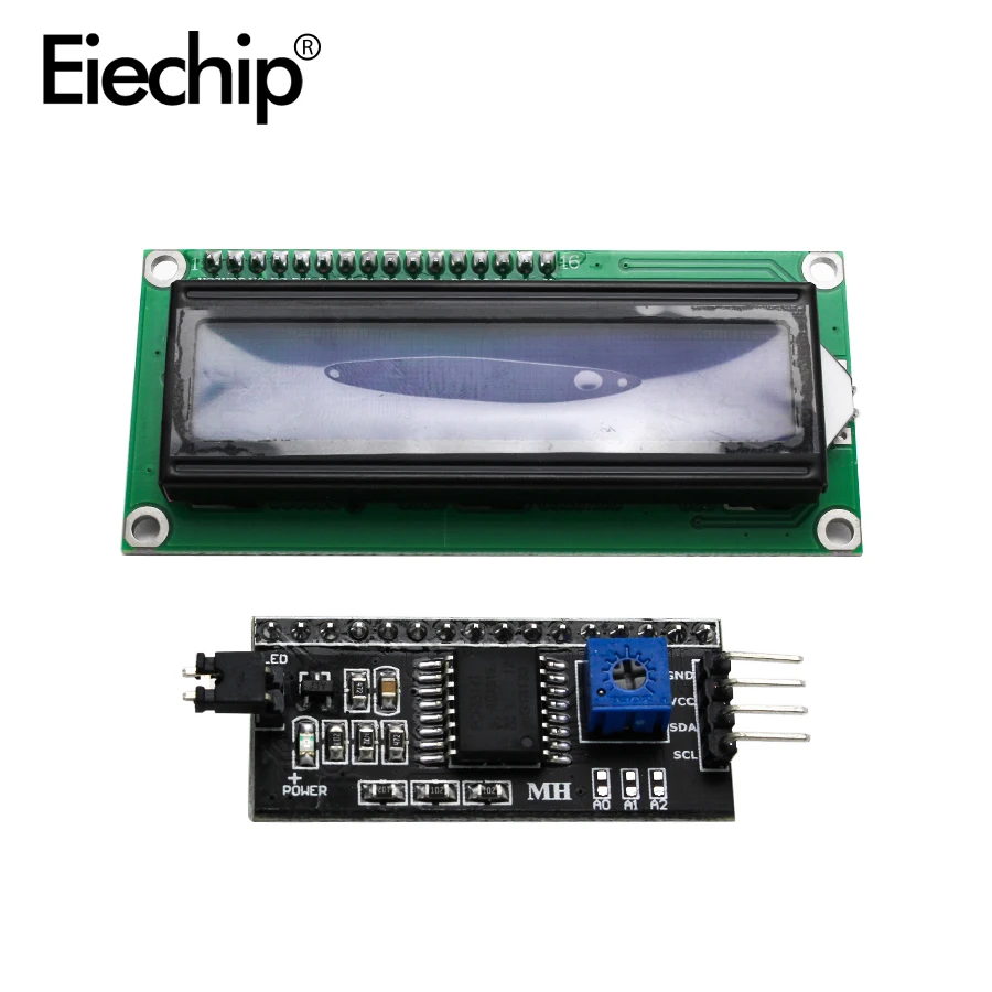 Модуль ЖК-дисплея LCD1602 синий экран 1602 i2c модуль HD44780 16x2 IIC символов 5 В для arduino