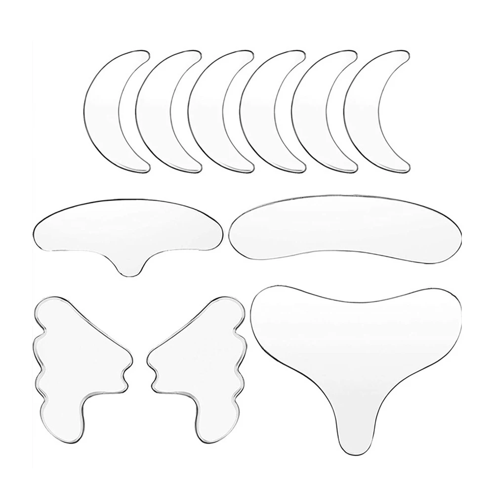 

11/16/18pcs Reusable Silicone Wrinkle Removal Sticker Face Forehead Neck Eye Sticker Anti Wrinkle Aging Skin Lifting Care Tools
