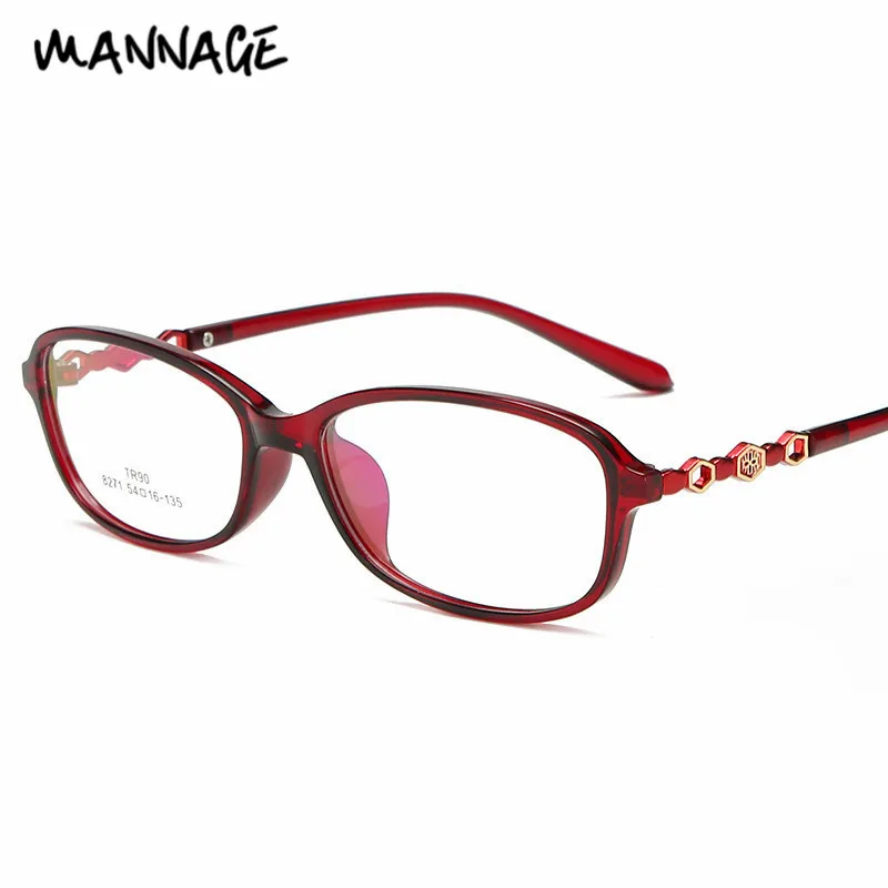 Модная оправа для очков TR90 может быть оснащена очками близорукости женские очки