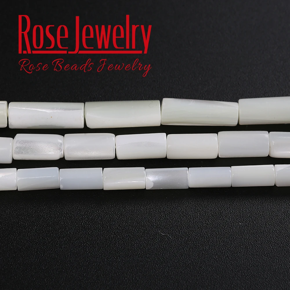 

Free Shipping Natural White Shell Cylindrical Shape Loose Charms Beads 15'' Strand 4-8 5-10 5-15 mm Pick Size For Jewelry Making