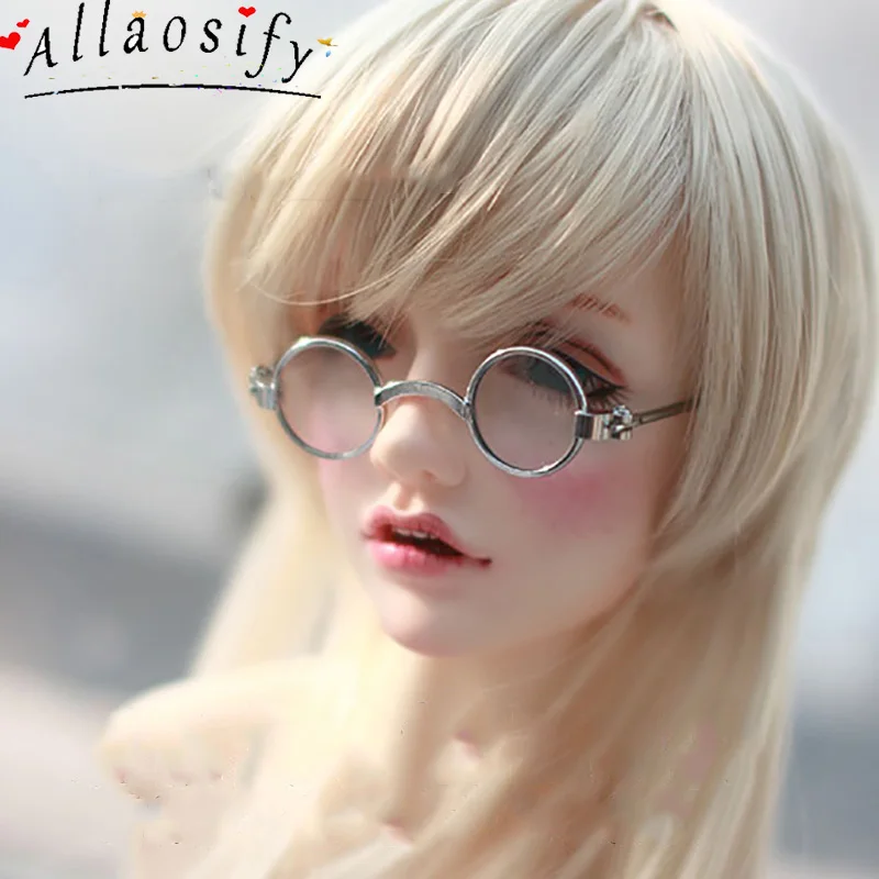 Allaosify 1/3 1/4 1/6 аксессуары для кукол дяди BJD SD DD Золотые круглые очки в стиле
