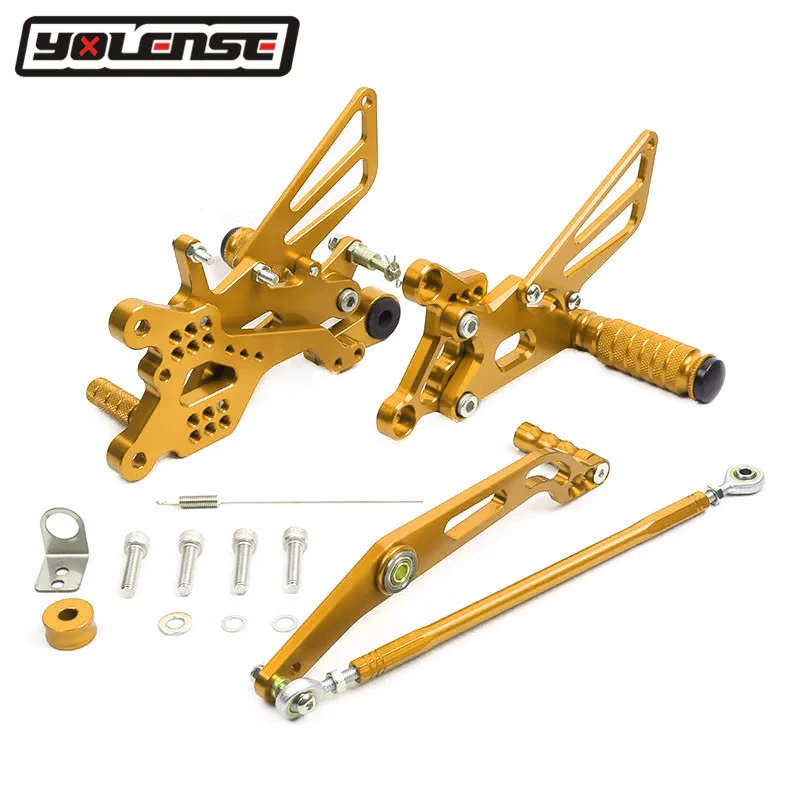 Для YAMAHA YZF R6 YZFR6 2006 2016 2015 2014 2013 2012 2011 2010 2009 Мотоцикл CNC подножка задние комплекты