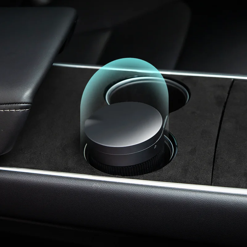 

Aluminum Alloy Flame Retardant Material Led Ashtray for Tesla Model 3/X/S Car Multifunctional Ashtray