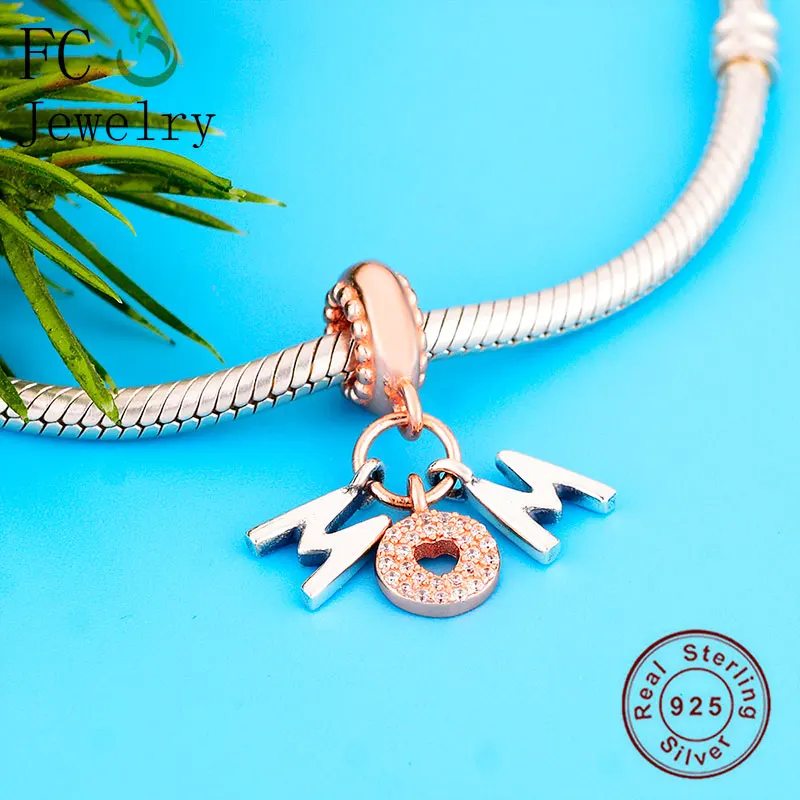 FC ювелирные изделия Подходит для оригинального браслета Pandora 925 серебро розовое