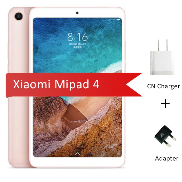 mipad 4 gold Планшет Xiaomi mi Pad 4 mi Pad 4 Plus, Wi-Fi, LTE, 8 дюймов, 10,1 дюймов, Snapdragon 660, 6000 мАч, аккумулятор, 16:10, 13,0 МП+ 5,0 МП, планшеты на Android - Комплект: mipad 4 gold
