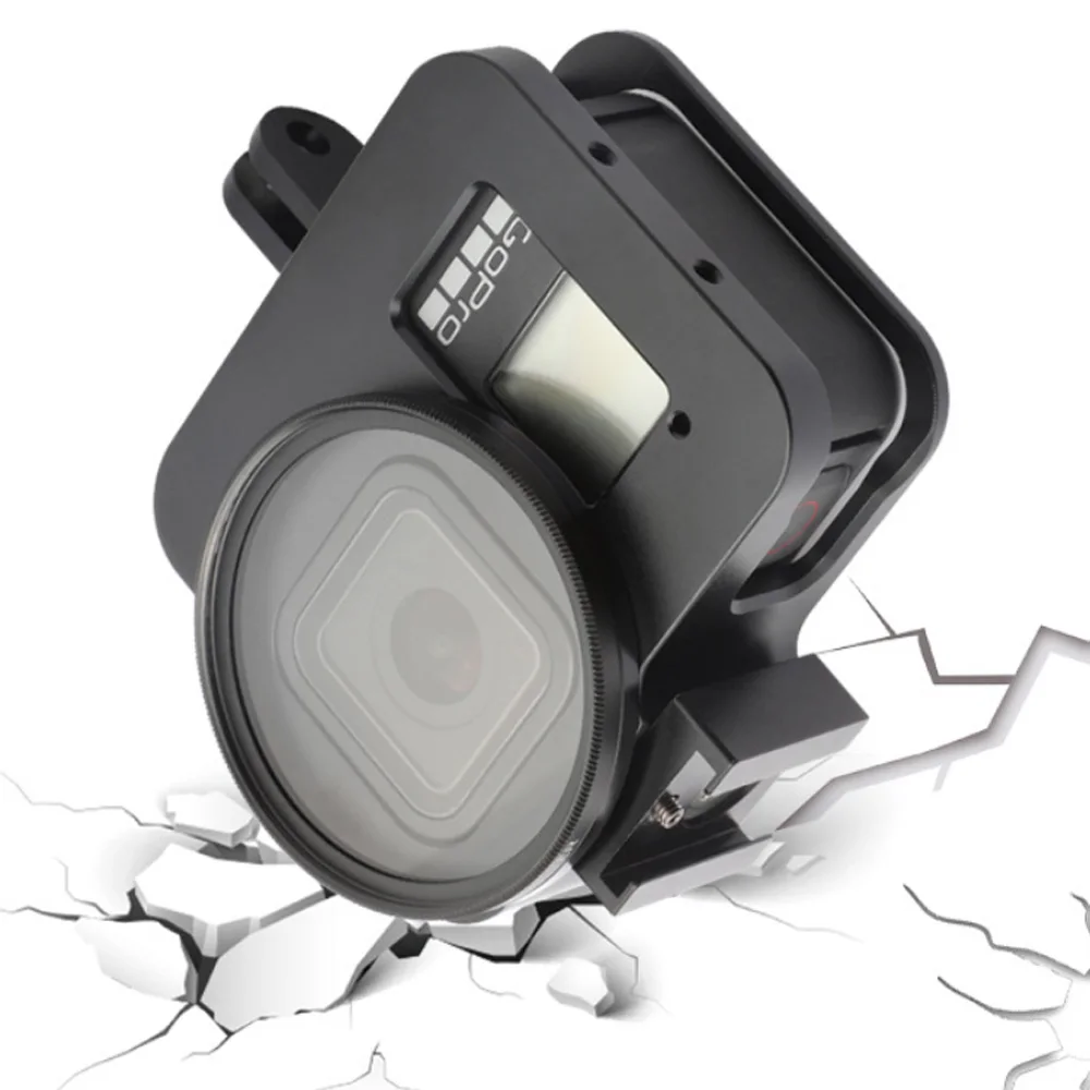 Чехол JINSERTA из алюминиевого сплава для Gopro 8 защитный чехол с защитой от падения