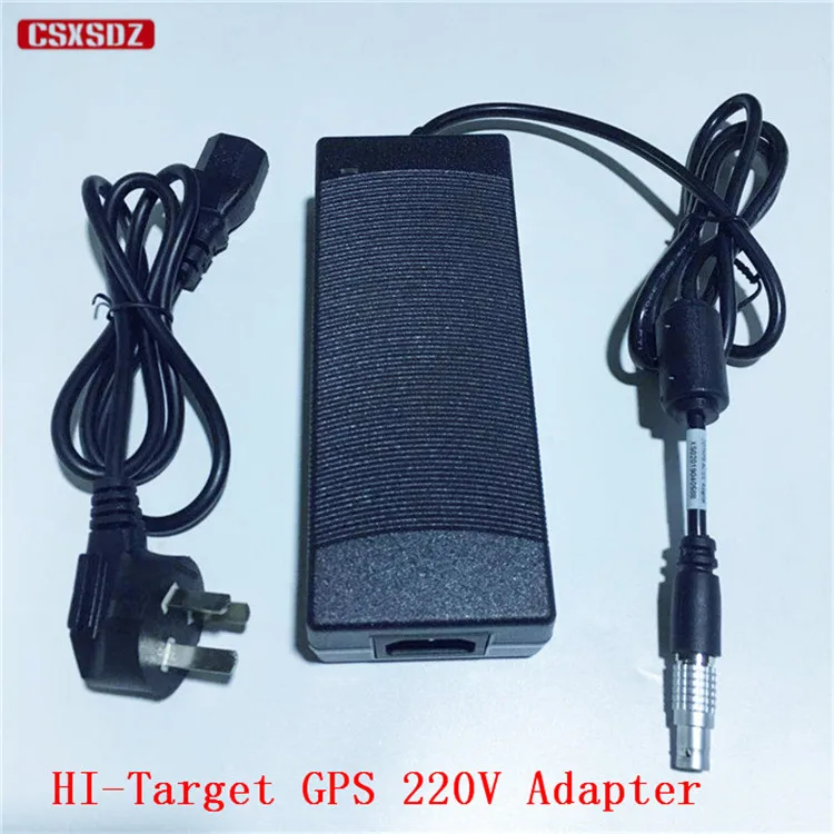 HI-Target GPS RTK and Radio charger AC/DC Adapter 220V to 12V 10A 2Pin
