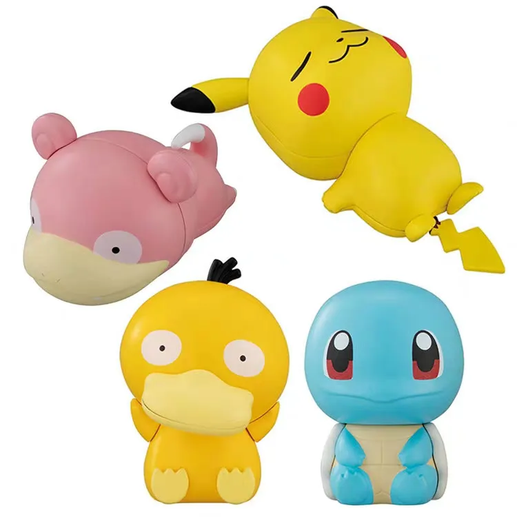 TAKARA TOMY 9 ~ 11 см 4 шт./компл. Покемон с большой головой Пикачу белки Kong idiot Psyduck экшн и