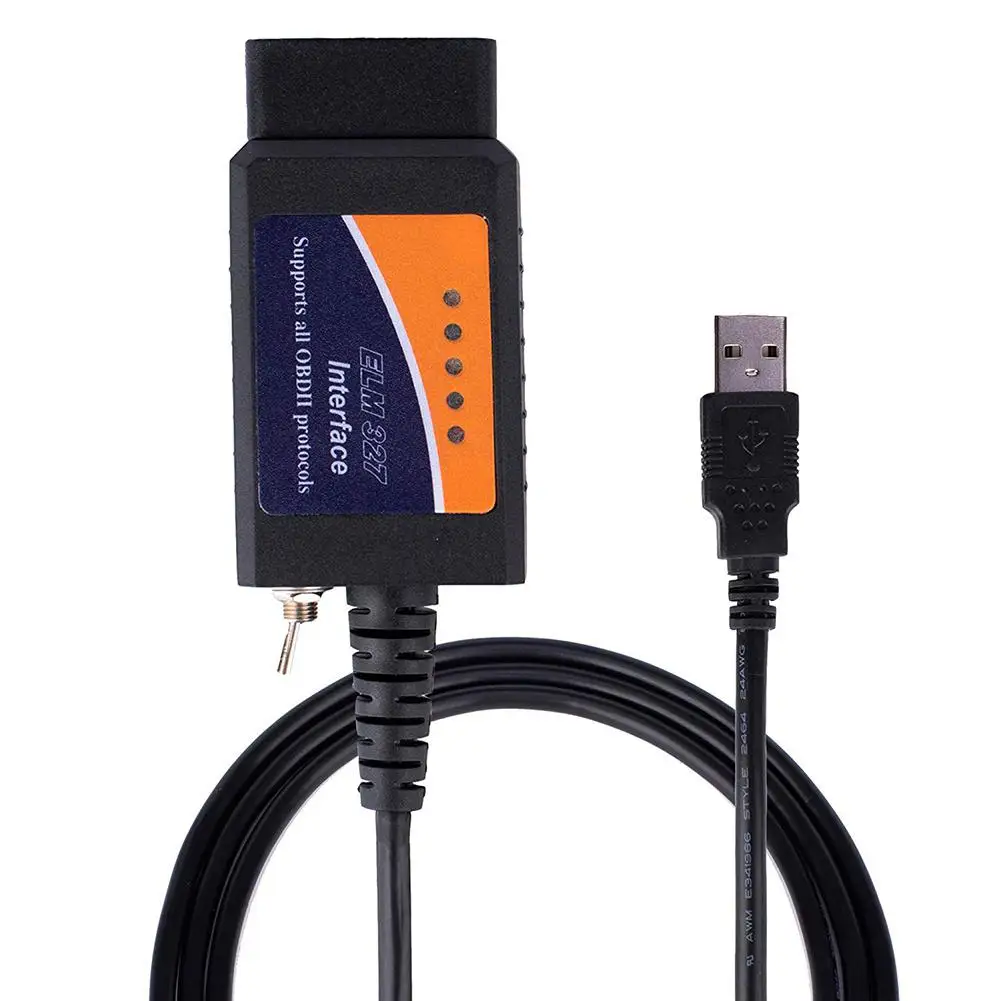 USB устройство HiMISS OBD2 совместимый интерфейс ELM327 со стандартным/стандартным