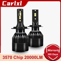 carlxl h4 led headlight for auto super led bulb for car light bulb h1 h7 led h11 9005 9006 hb3 hb4 20000lm 12v diode lamps 6000k
