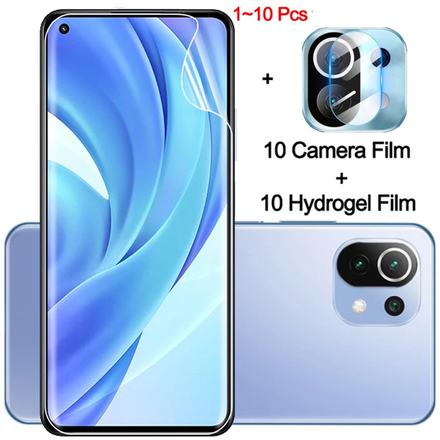 

1-10 pcs, hydrogel film on xiaomi 11 lite 5g ne 11t soft glass mi11ultra mi11i screen protector xiaomi 11lite 5g xiaomi 11t pro