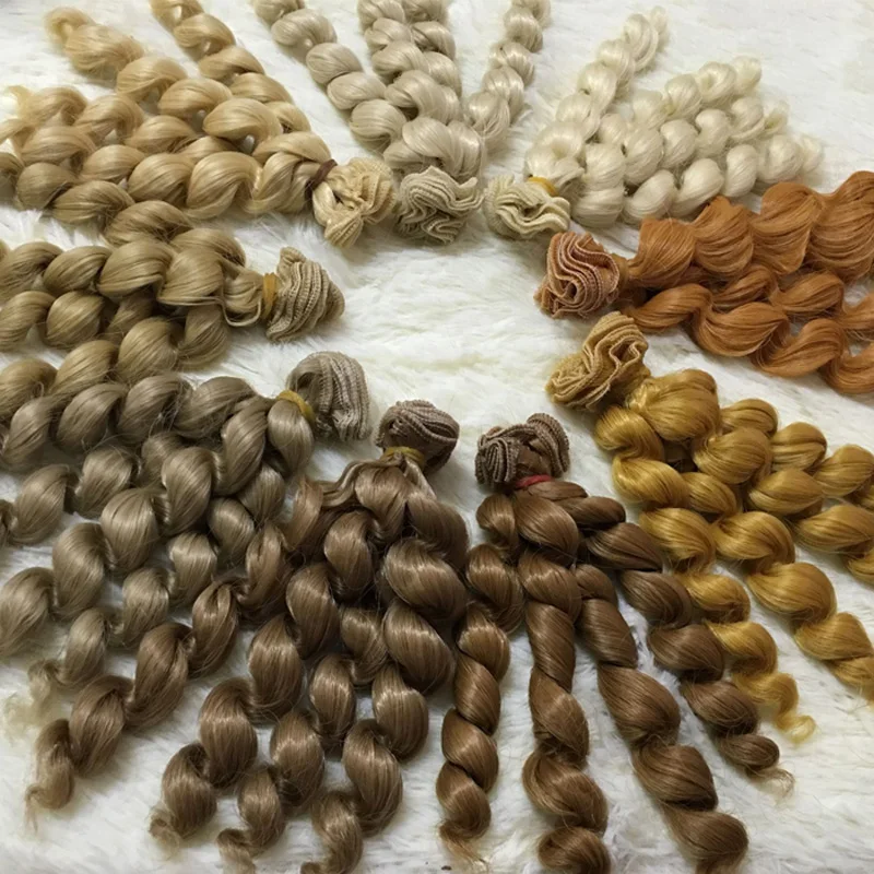 Bjd парик аксессуары 1 шт Кукла волосы для 1/3 1/4 1/6 1/8 1/12 вьющиеся кукольные bjd