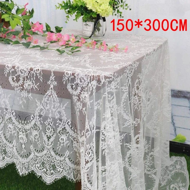 Новинка белая скатерть Fadesen 150*300 см кружевная Декоративная для отеля свадьбы