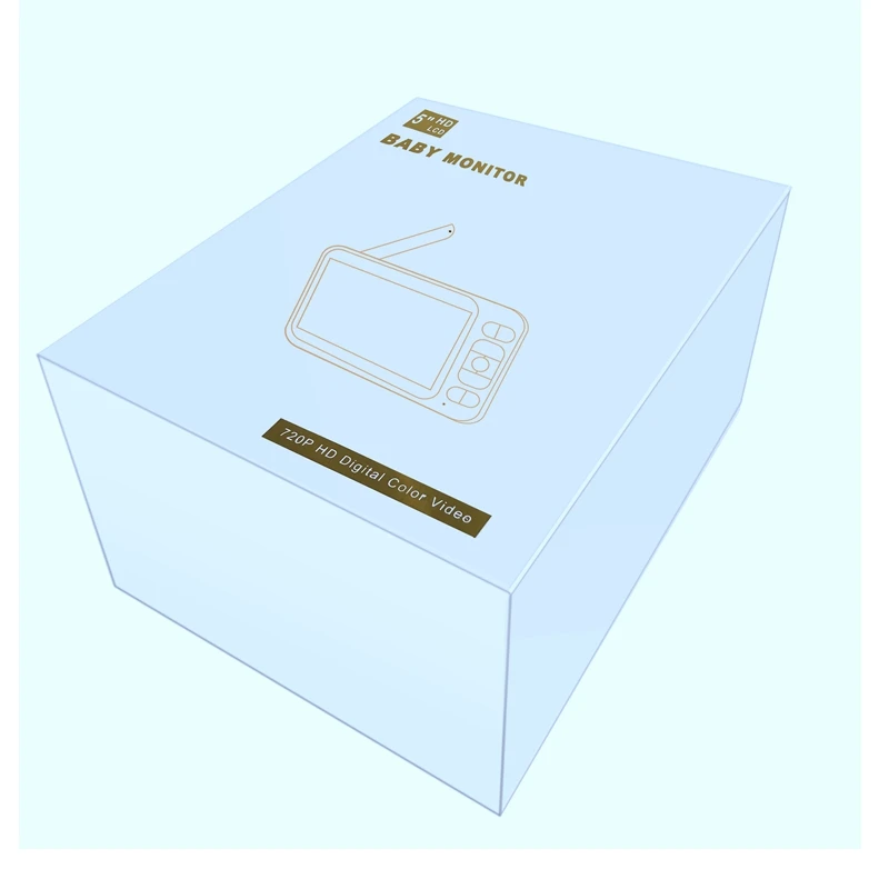 

5 Inch Wireless Baby Monitor HD 720P VOX With PTZ Camera