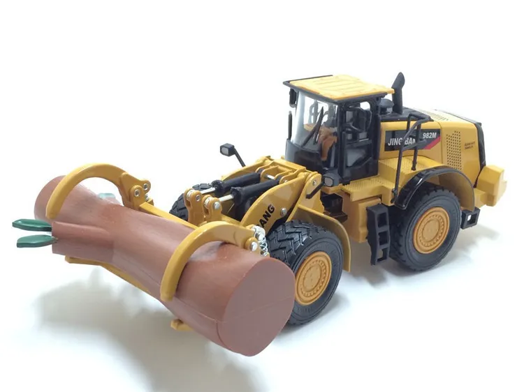 1:50 колесный вилочный погрузчик деревянная модель из сплава изысканная