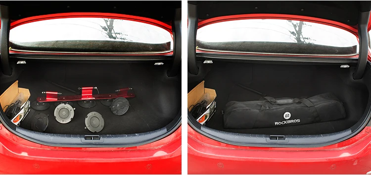 ROCKBROS Storage Bag for Bicycle Rack Suction Roof-Top 45L Large-Capacity Cycling Waterproof Bag PVC Portable Black Bike Package
