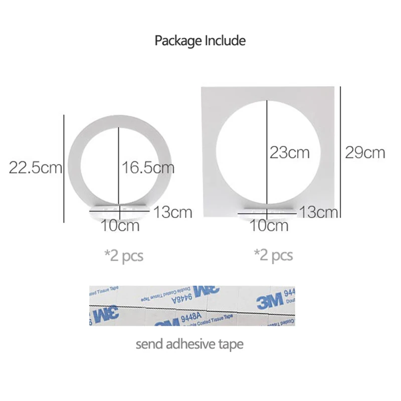 4 шт./компл. Настенная ПВХ стойка для хранения скандинавские украшения дома полка