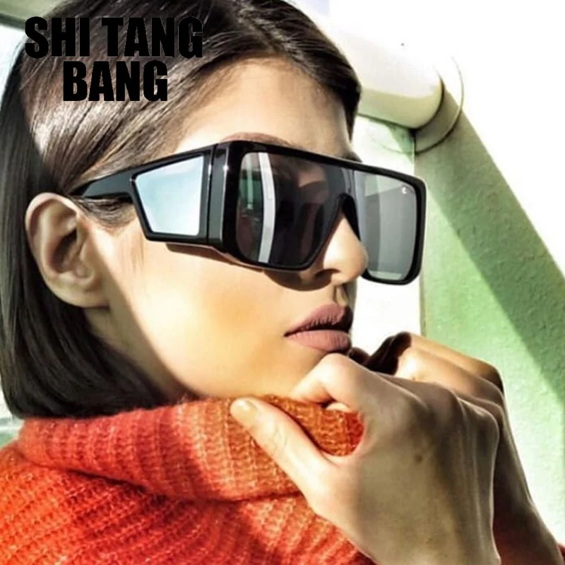 

Мужские солнцезащитные очки «Все в одном», в стиле оверсайз