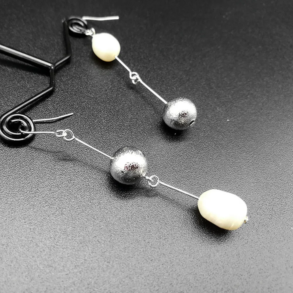 Eogoe корейские простые трендовые маленькие висячие серьги 2019 массивные стильные