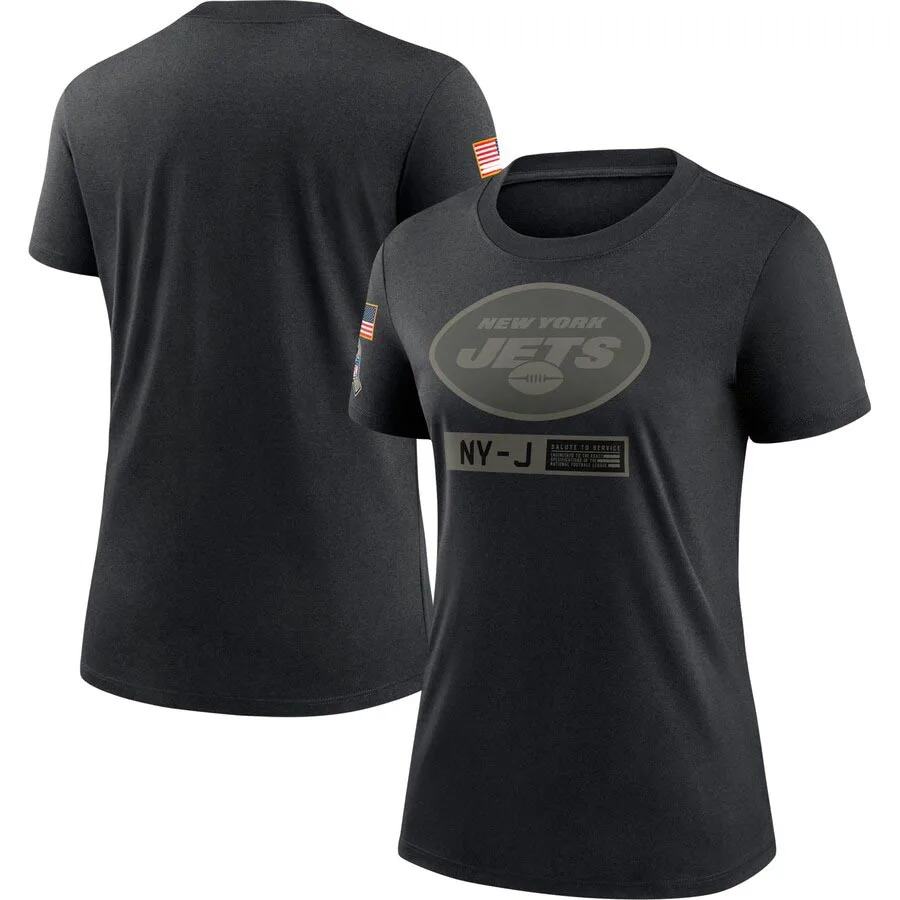 

New York Women's 2020 Jets Salute To Service Black Performance T-Shirt