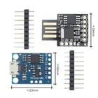Плата разработки Digispark Kickstarter Micro ATTINY85, синийчерный модуль для Arduino IIC I2C USB, 1 шт.
