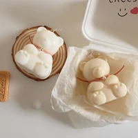 cute bear shape silicone candle mold animals aromatherapy candle making mould diy plaster crafts decoration tools