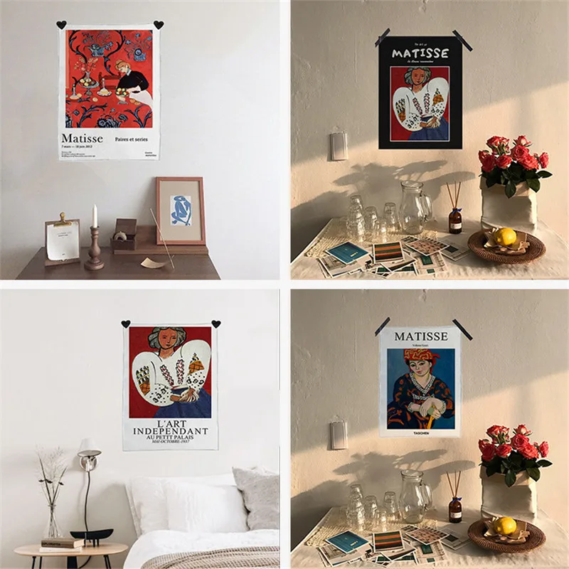 Маленький настенный гобелен в скандинавском стиле подвесной для фона декор бохо