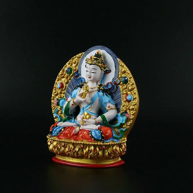 4 5 дюймов китайская смола ручной рисунок Vajrasattva богиня Kwan-yin статуя Гуань Инь | Дом