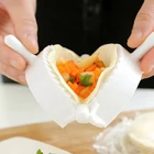 Пресс для теста Empanada, кухонный кондитерский инструмент для приготовления еды Jiaozi, домашняя форма для пельменей, 3 размера, 3 шт., пирог, Белый пластик