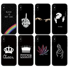 Чехол для Huawei Honor 8a Prime, 8s Prime, 9 Lite, honor 9A, 9C, 9X, Premium, 9x Pro, 9S, черный, белый, простой дизайн, ТПУ