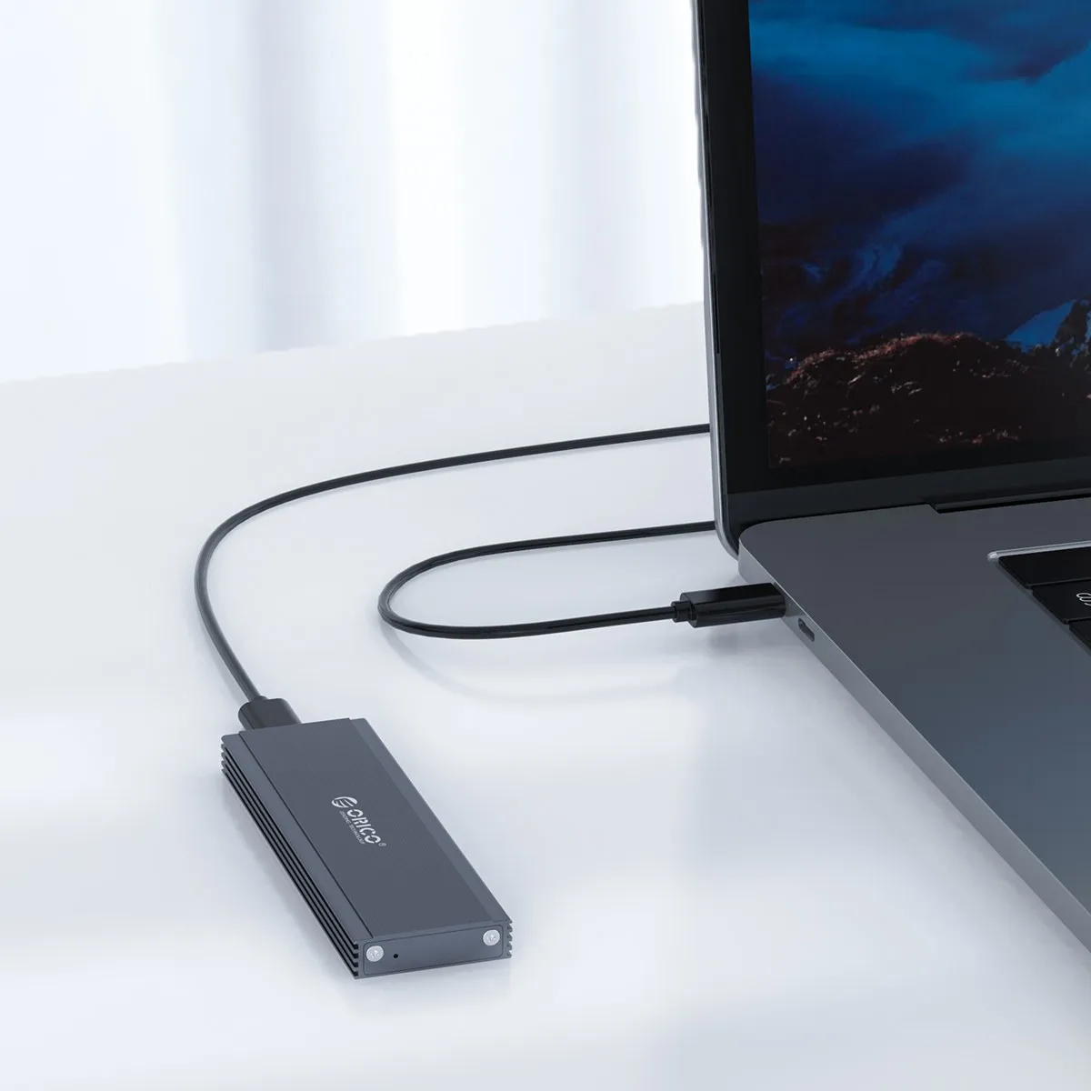 Чехол ORICO Nvme NGFF M.2 SSD 10 Гбит/с USB C жесткий диск корпус с кабелем type-C поддержка UASP отделка Поддержка Функция Smart Sleep