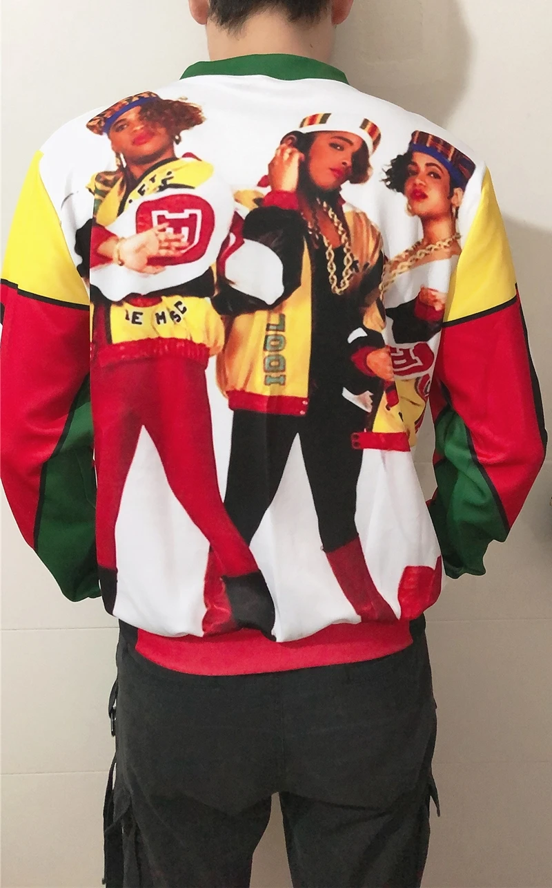 3 вида стилей, настоящий американский размер, Salt-n-Pepa-8-ball, 3D сублимационный принт, на молнии, куртка-пилот, куртка-бомбер, пальто, уличные куртки