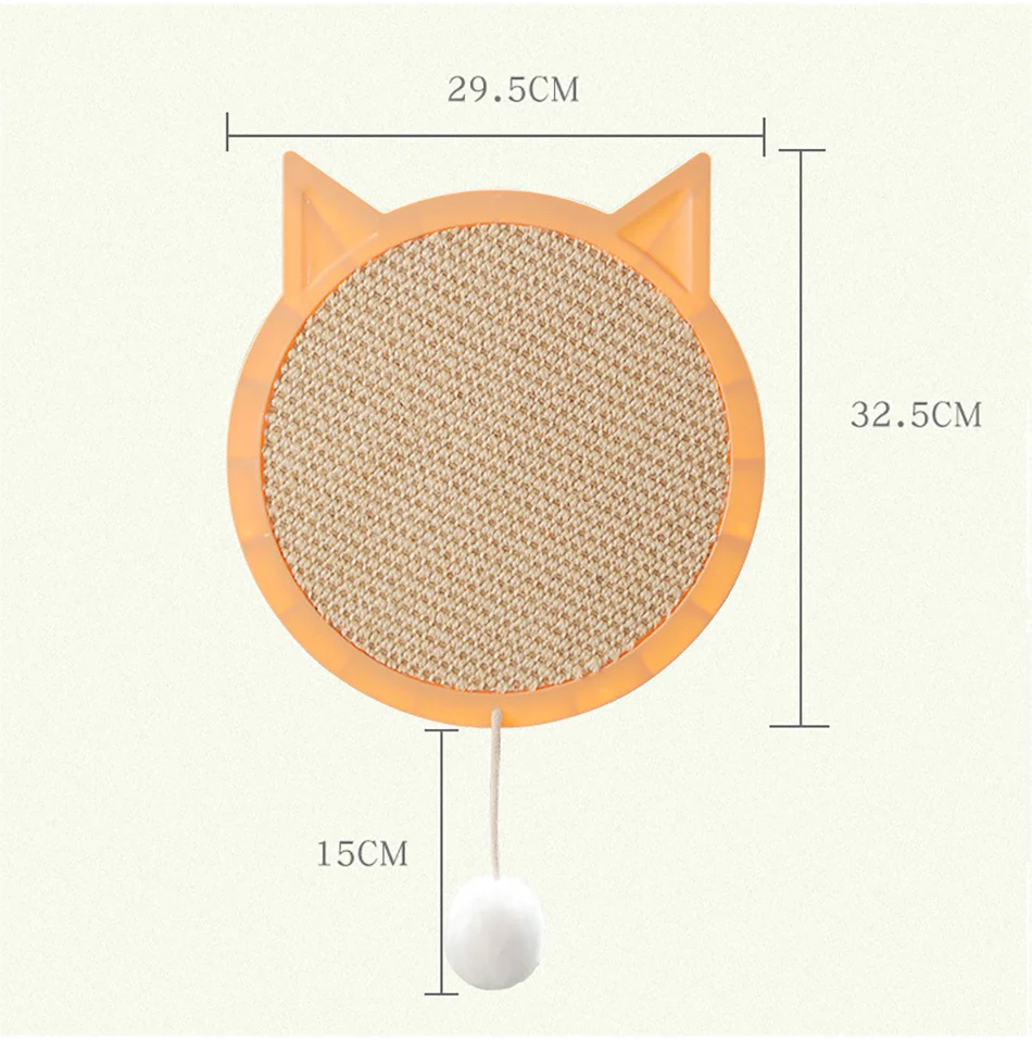 

Cat Scratcher Board Sisal Scratch Resistant Interactive Toy Scrapers For Kitten Cat Play Game Grinding Claw Care Pad Mat Hanging