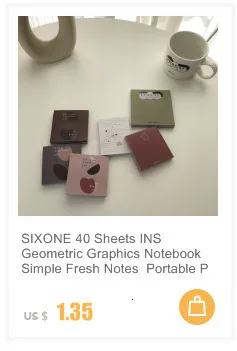 SIXONE Творческий Ins Блокнот Ежедневник для офисного стола Ready To Do List сообщение от школьные канцелярские принадлежности
