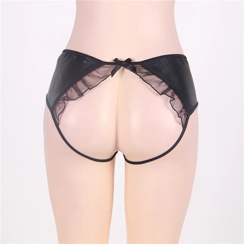 Ohyeahlover женское нижнее белье с открытой спиной из черной искусственной кожи 6XL