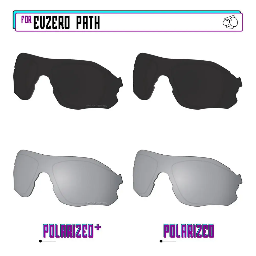 EZReplace Polarized Replacement Lenses for - Oakley EVZero Path Sunglasses - BkSrP Plus-BkSrP