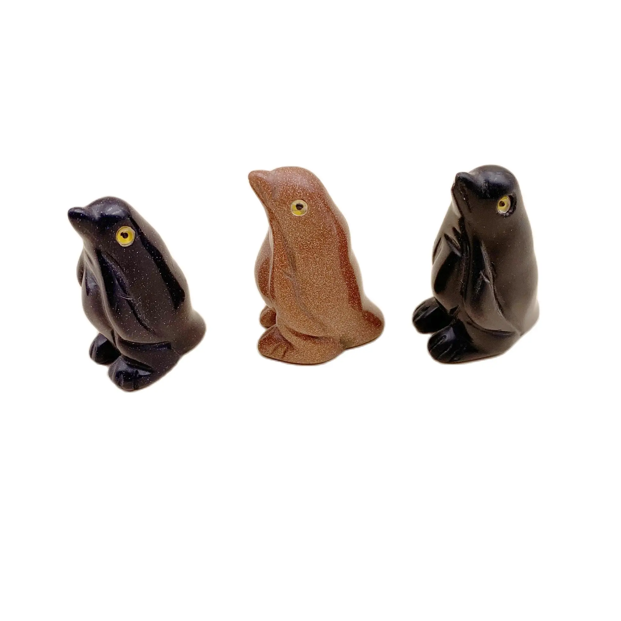 

1pc Lovely Natural Quartz Penguin Reiki Healing Crafts Home Decoration Ornaments Accessories