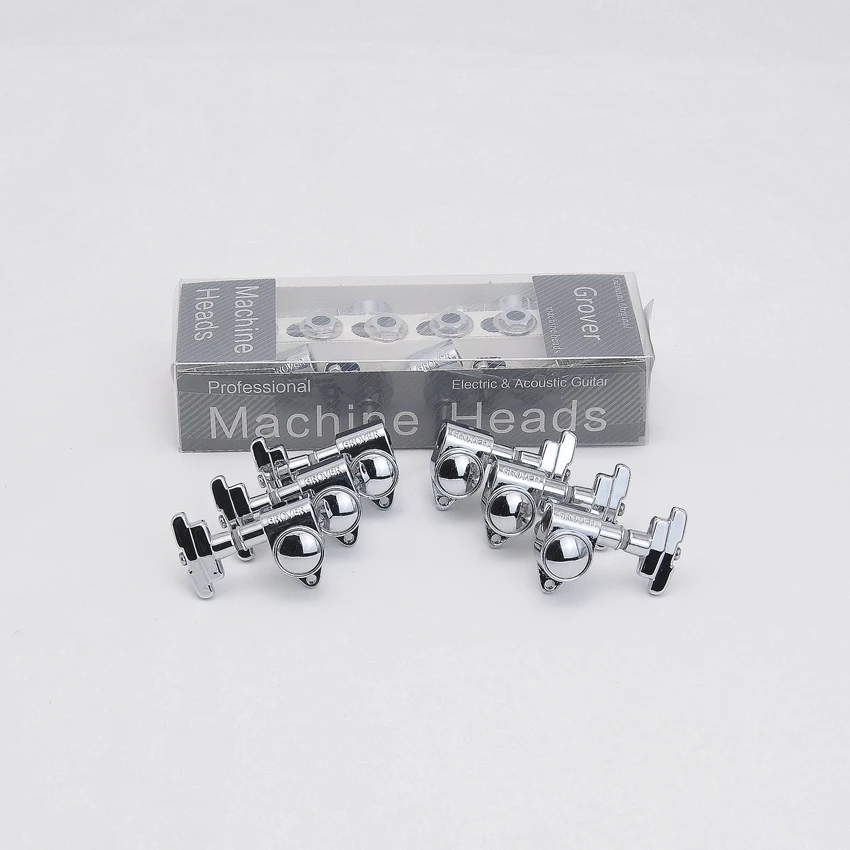 

1 Set Original Genuine G-r-o-v-e-r 109C Rotomatic Guitar Machine Heads Tuners 1:18 Imperial Button