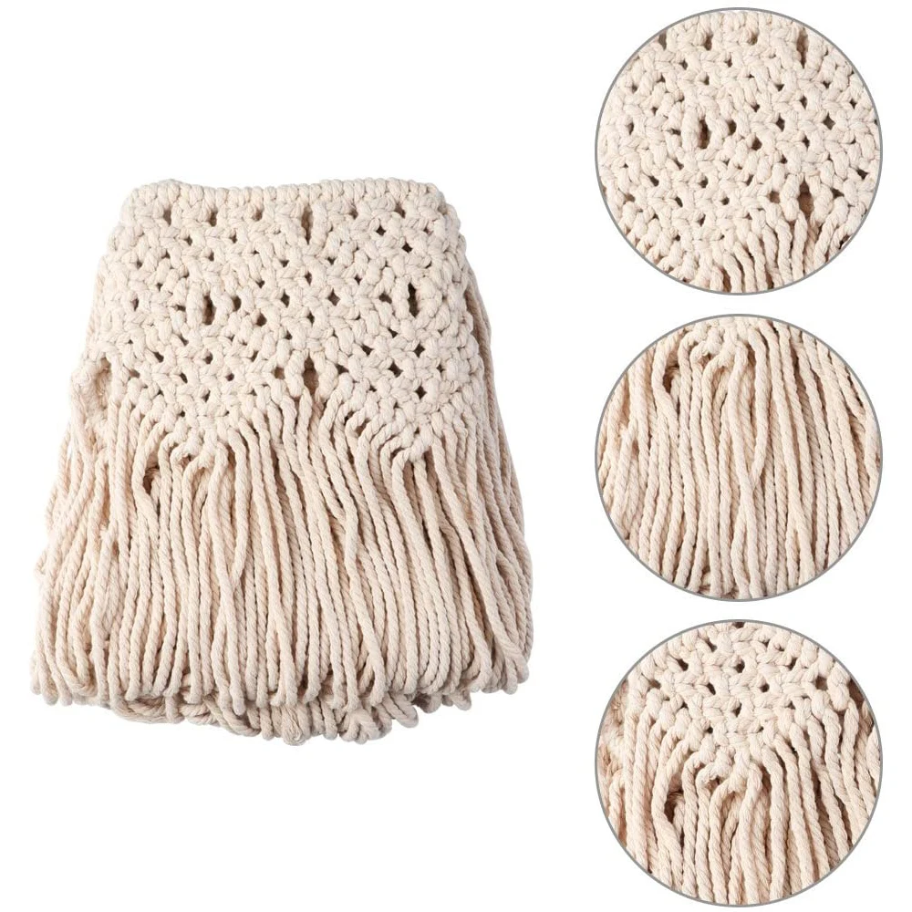 Макраме настенный хлопковый свадебный фон ручной работы большой тканый гобелен