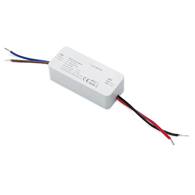 Новый светодиодный затемняя драйвер TD 10 MR16 AC 200V 240V Вход 12В Вт Выход постоянного