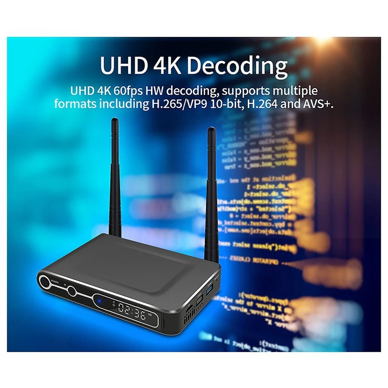 

S922X TV Set-Top Box Android 9.0 Bluetooth WiFi Dual Frequency Network Player TV Box 2G + 16G US Plug