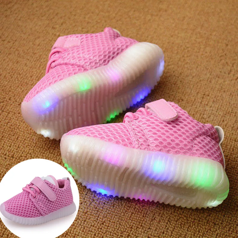 Лидер продаж Модная Нескользящая спортивная обувь с подсветкой для