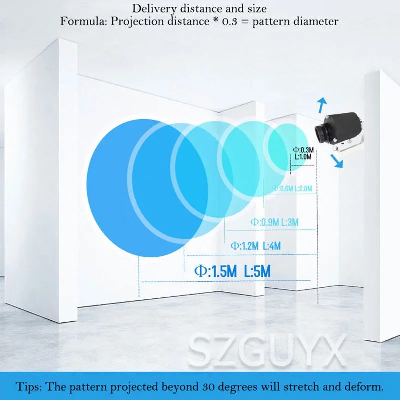 HD outdoor Advertising projection lamp Waterproof and dustproof logo spotlight remote control | Инструменты