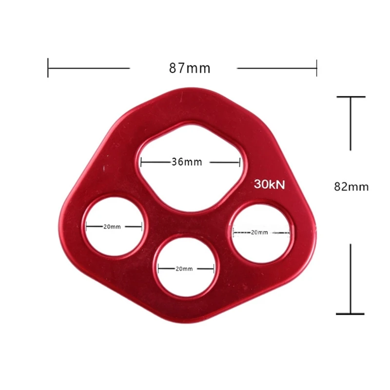 

Rigging Plate Bear Paw Outdoor Sports Hand Board Multipliers Climbing Rescue Three-Hole Splitter Board Mountaineering