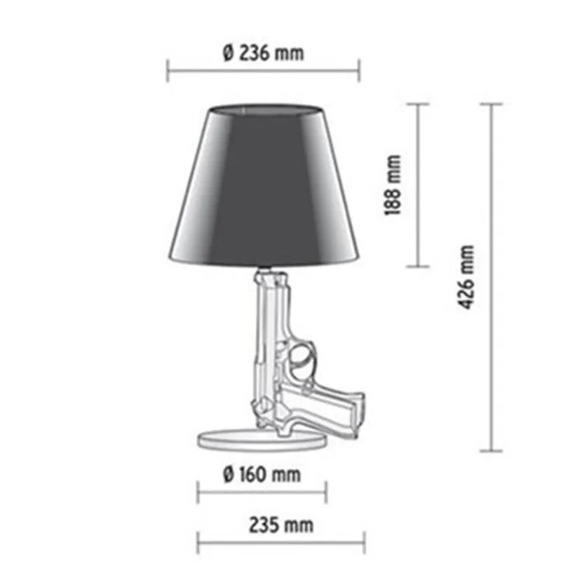 Скандинавский итальянский дизайнерский светильник светодиодная настольная