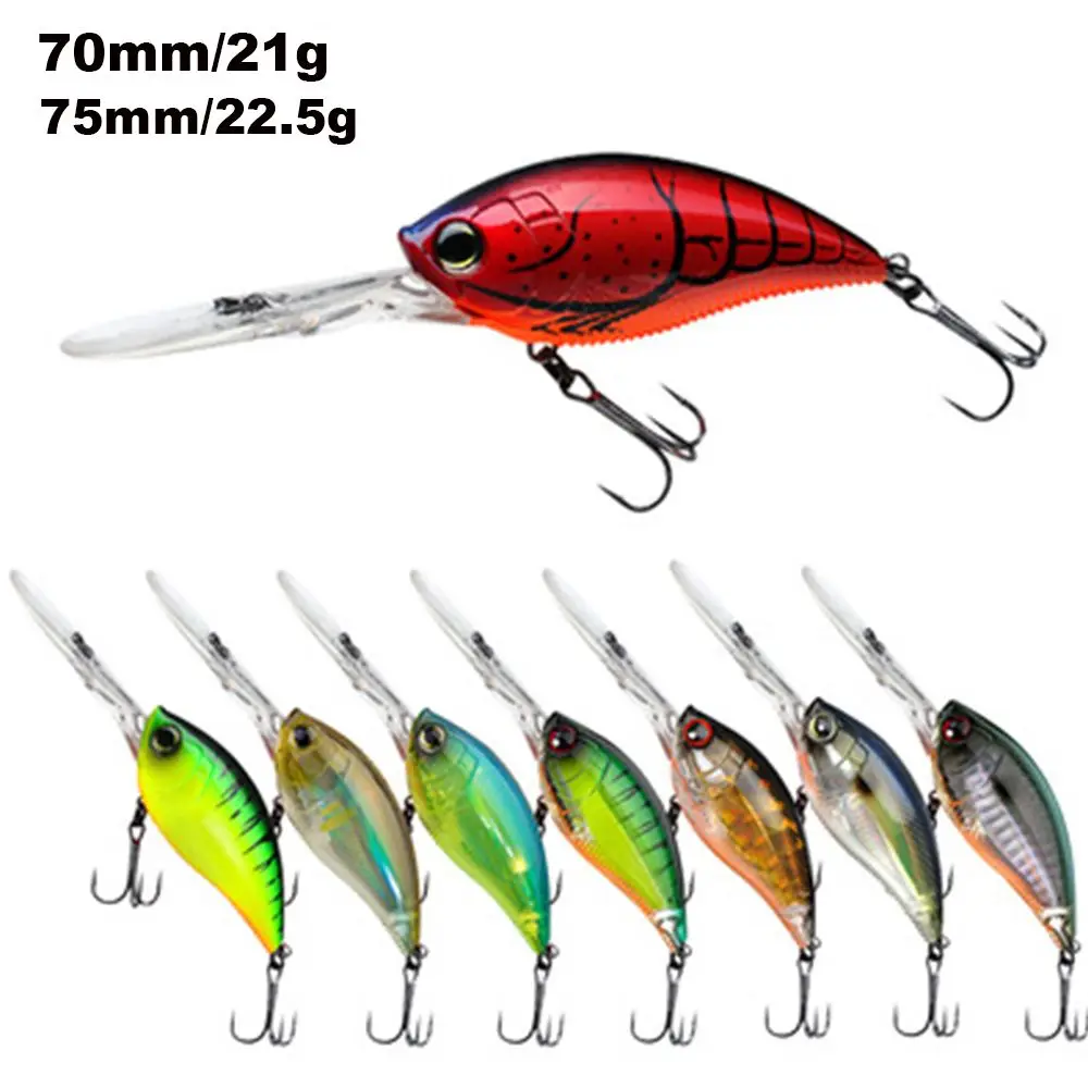 

3D Eyes Double Hooks Fish Popper Wobblers Fishing Lures floating Hard Plastic Bait Bass Tackle