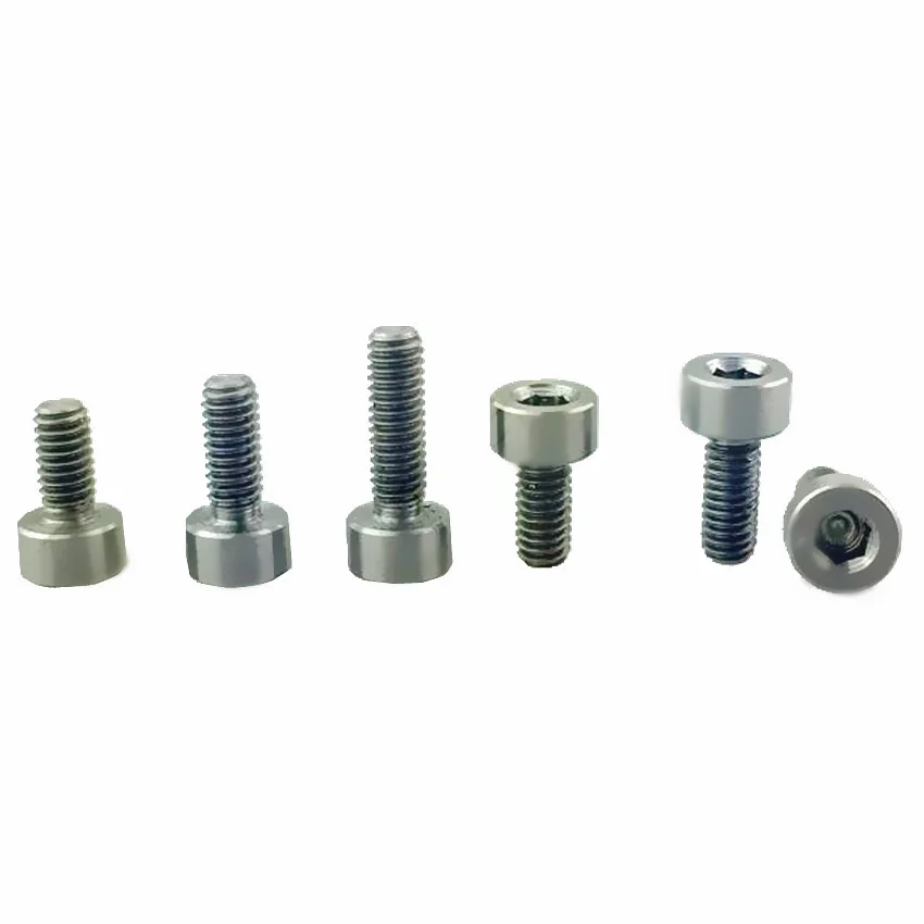 

Titanium Bolt Ti Bolts Modified Screw for Aircraft Model M2.5X 6mm Steel Color Grade 5 RC Refit Screws Ti Fasterens 6pcs