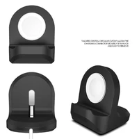 silicone charge stand holder station dock for apple watch series 12345se6 charger cable for iwatch vertical base station