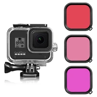 60m waterproof case underwater tempered glass diving housing cover lens filter for gopro hero 8 black camera accessories